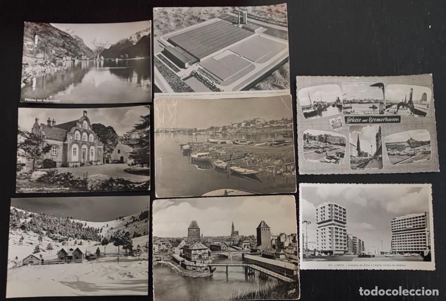 Postales: LOTE DE 8 POSTALES ANTIGUAS DE DIVERSOS LUGARES EUROPEOS