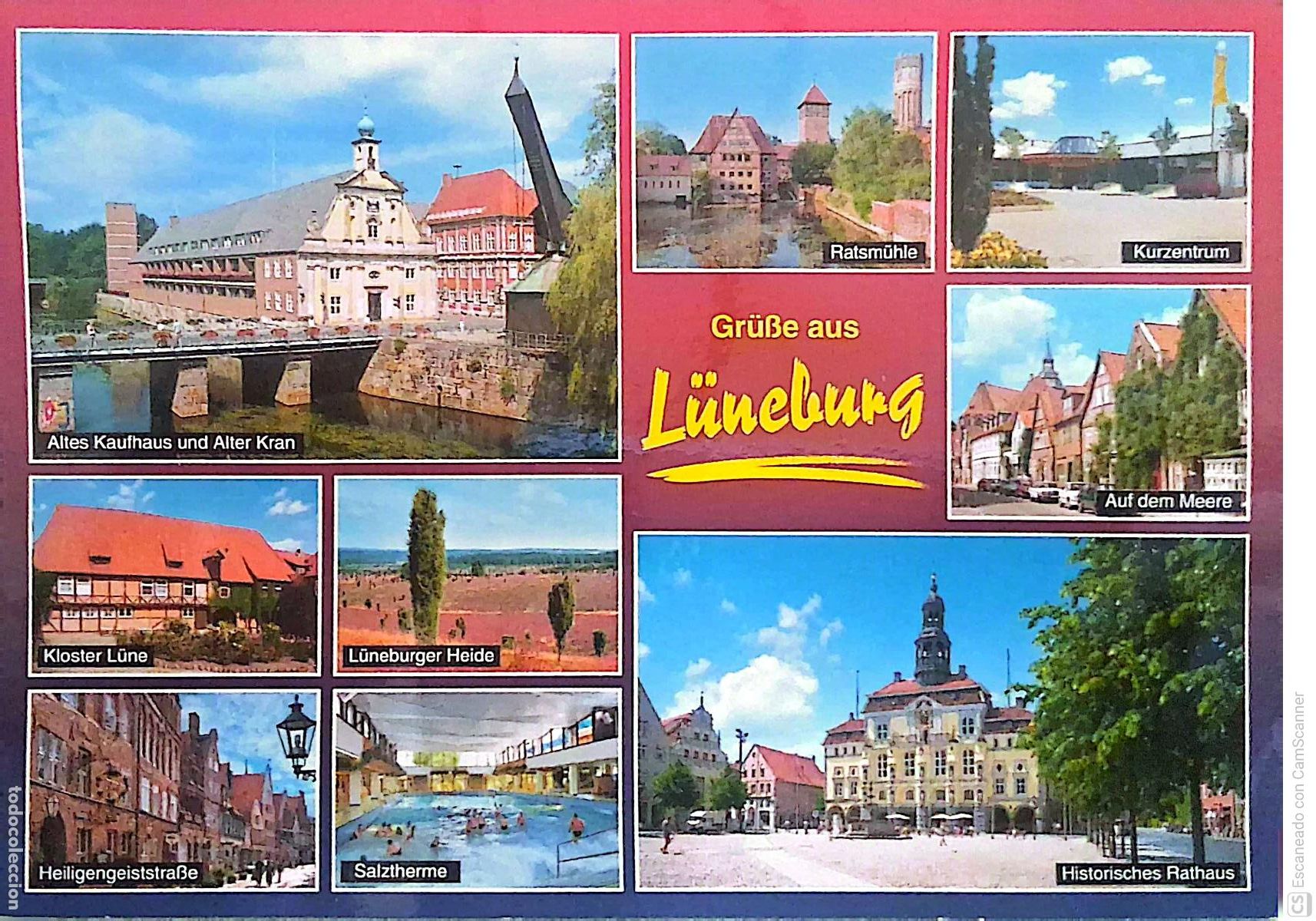 Postkarten: L&uuml;neburg (Alemania). Es una joya medieval intacta, porque apenas sufri&oacute; da&ntilde;os durante la Segunda Gue