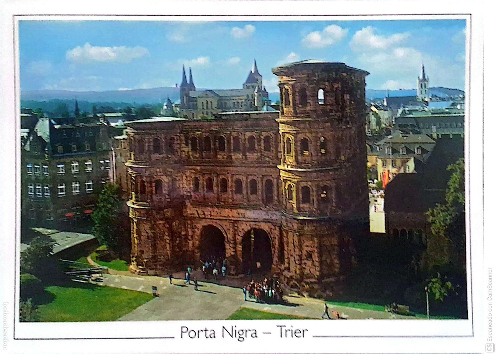 Postkarten: Tr&eacute;veris (Alemania). Es la ciudad m&aacute;s antigua de Alemania, a orillas del r&iacute;o Mosela. Fue fundada por