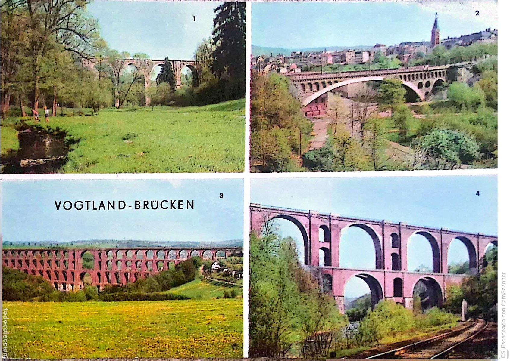 Postkarten: Vogtland (Alemania). Regi&oacute;n en el este de Alemania cono cida como el Pa&iacute;s de los Puentes, debido a s