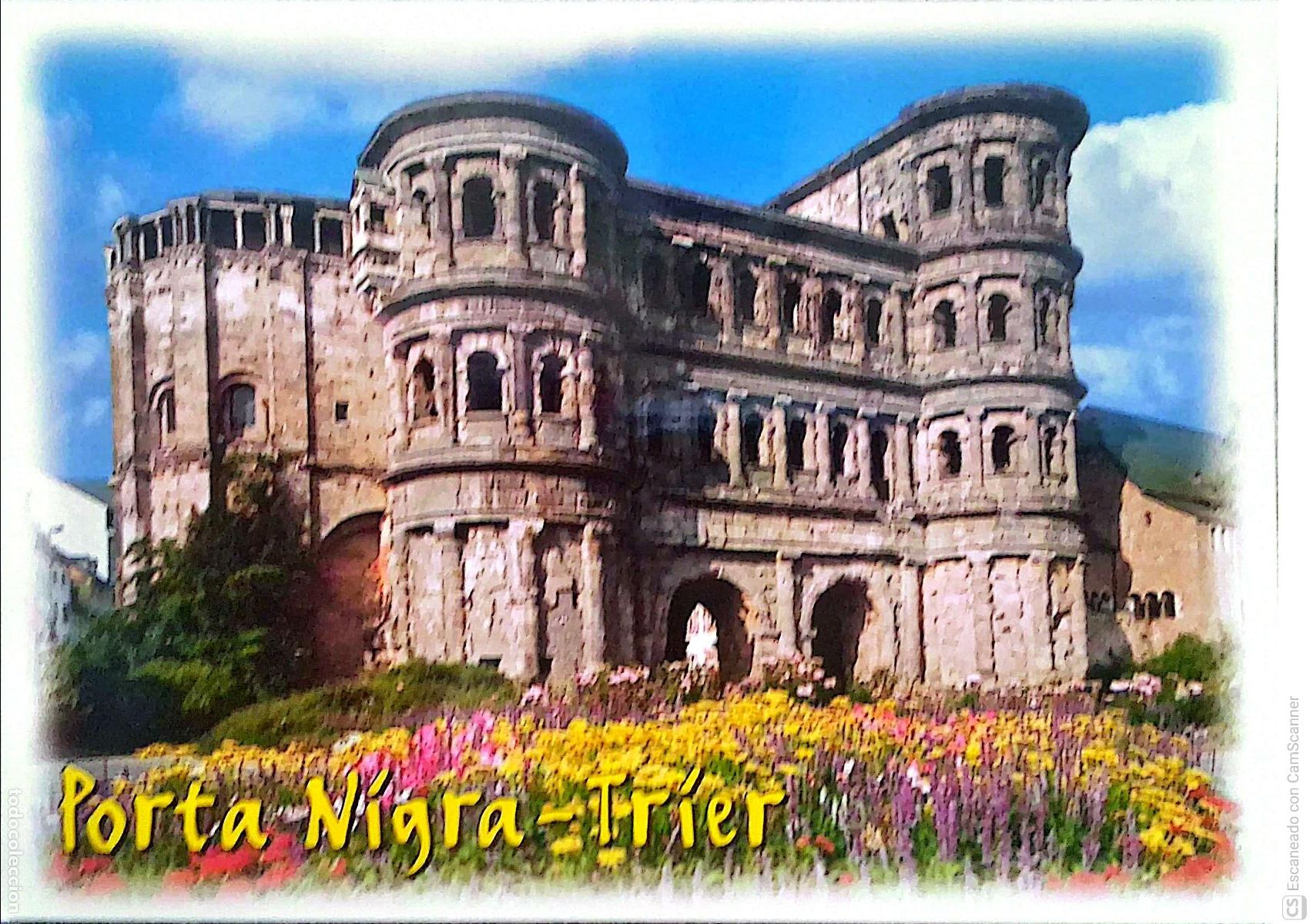 Postkarten: Puerta Negra de Tr&eacute;veris (Alemania). La puerta romana mejor conservada y Patrimonio de la Humanidad