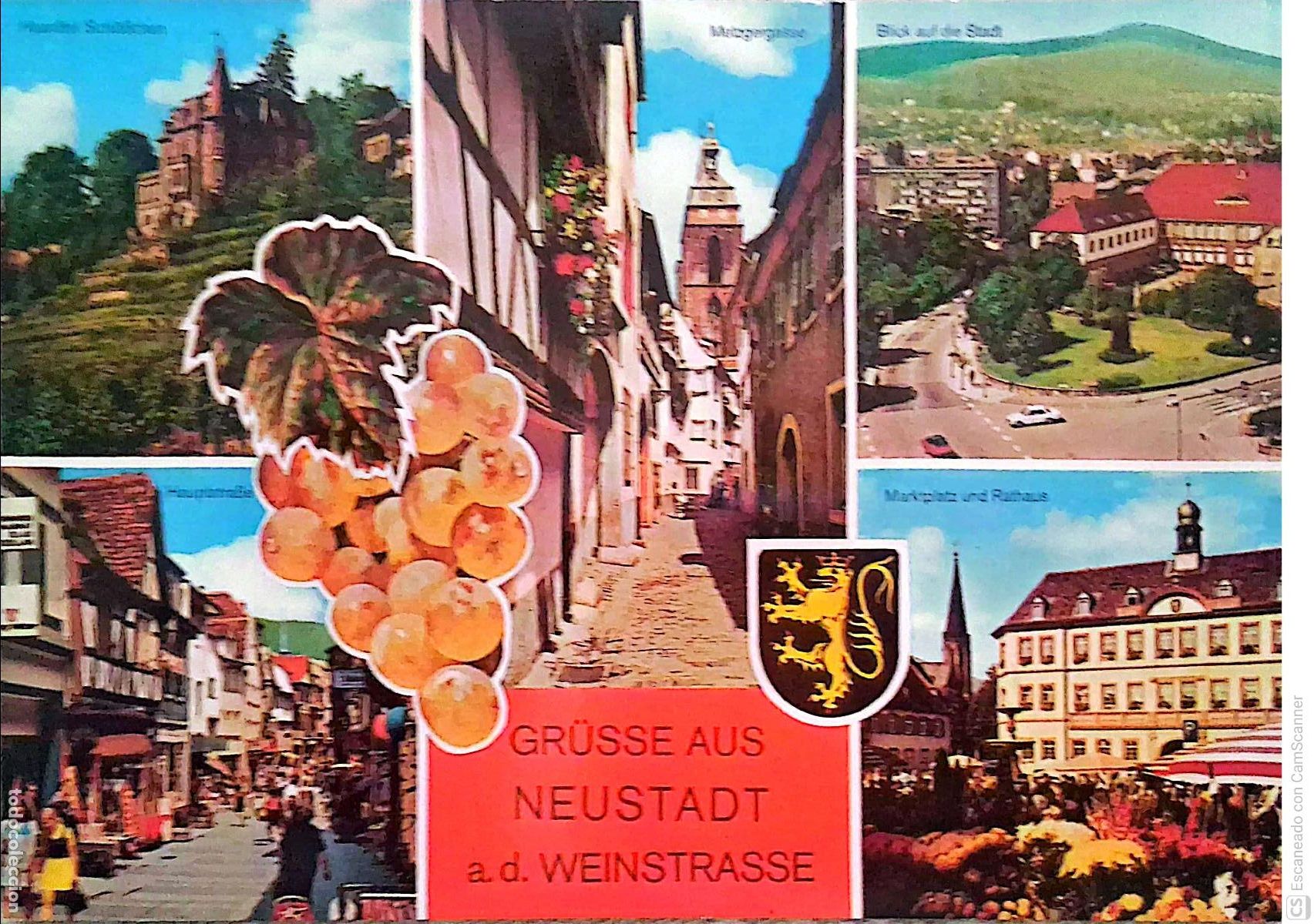 Postales: Neustadt an der Weinstrabe (Alemania). Es el coraz&oacute;n de la Ruta del Vino Alemana y un destino tur&iacute;st