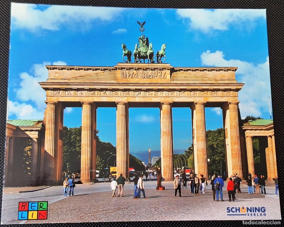 Postales: LAMINA POSTAL GRANDE (18 X 15) EN COLOR DE BERLIN (ALEMANIA) - PUERTA DE BRANDEBURGO - NUEVA