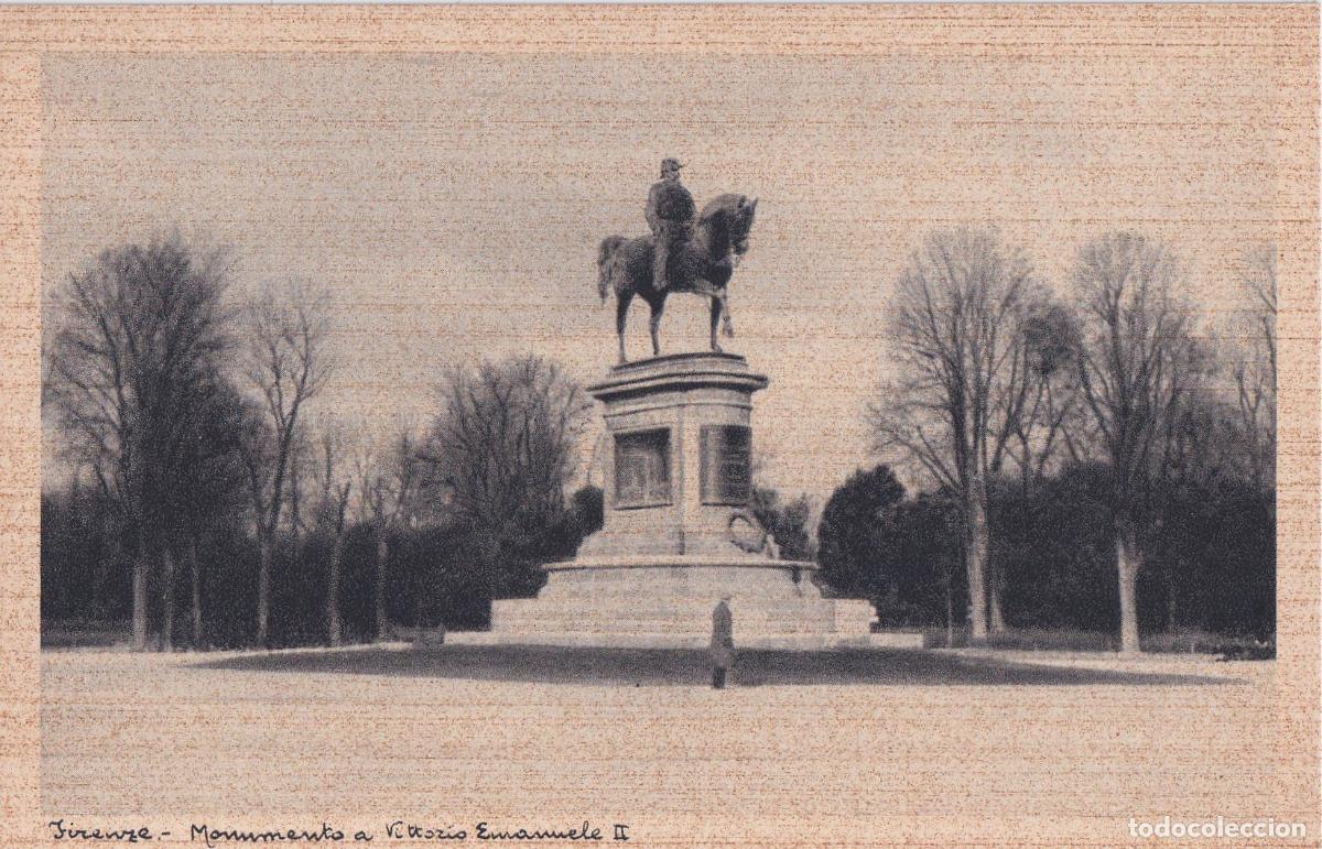 Postales: ITALIA, FLORENCIA, MONUMENTO A VICTORIO EMMANUEL II &ndash; G.I.F. - S/C
