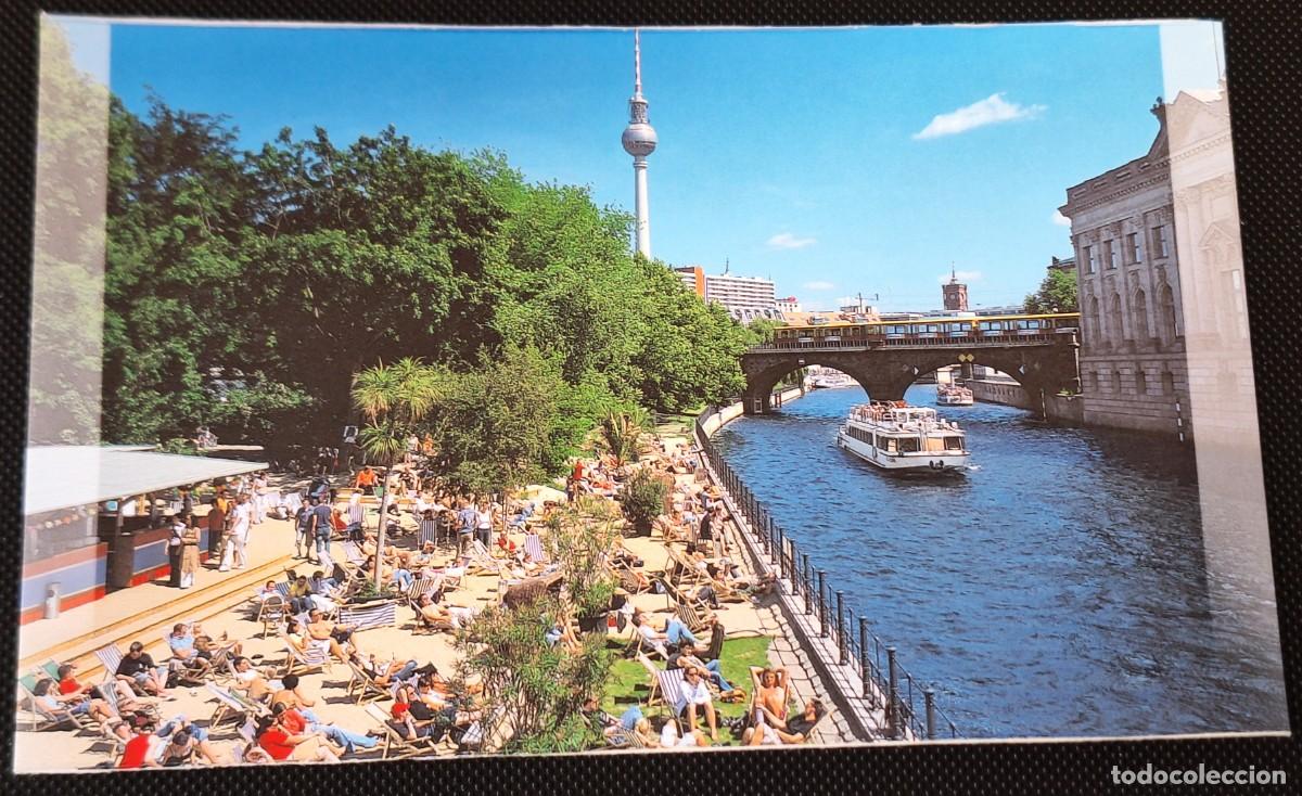 Postales: BERLIN (ALEMANIA) POSTAL EN COLOR - MONBIJOUPARK Y RIO SPREE - NUEVA