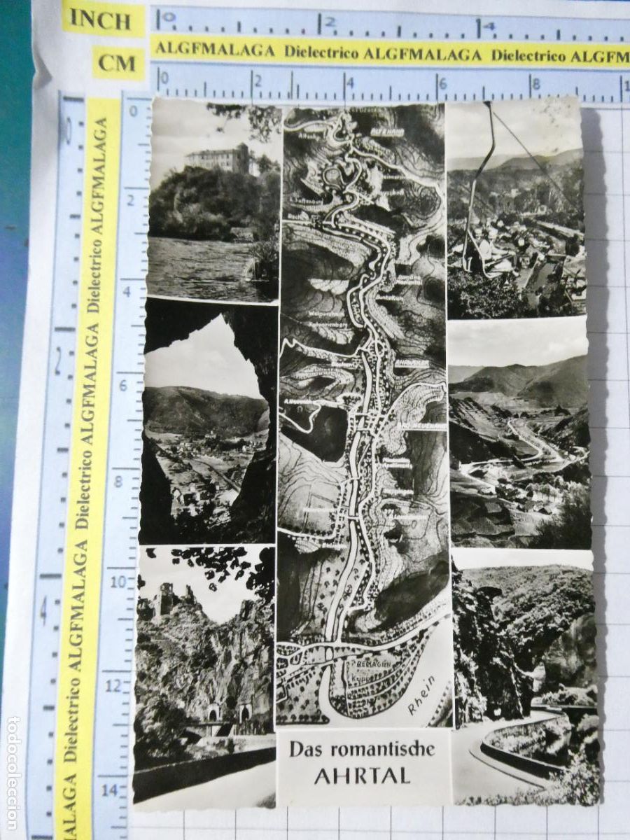 Postales: ANTIGUA POSTAL DE ALEMANIA. MAPA PLANO VALLE AHRTAL. 481