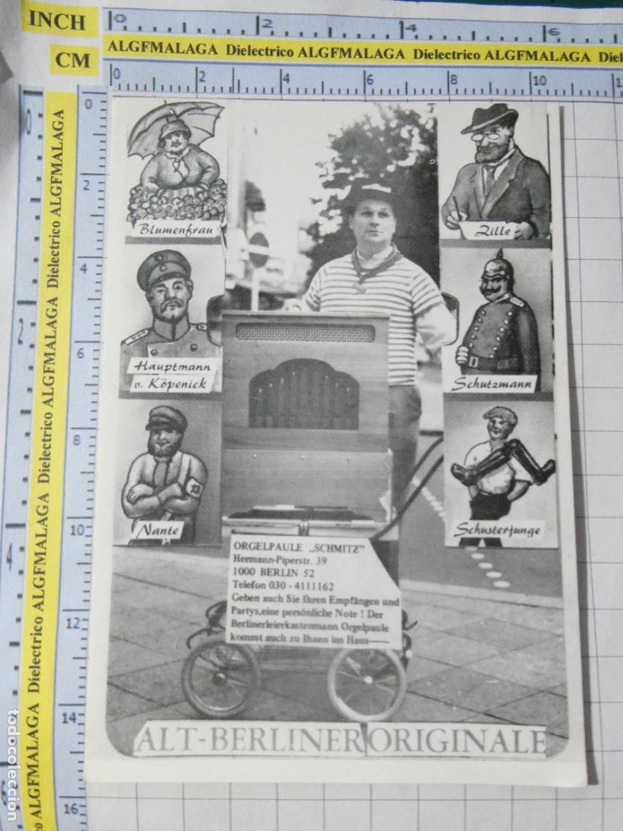 Postales: ANTIGUA POSTAL DE ALEMANIA. ORGELPAULA SCHMITZ ALT BERLINER ORIGINALE ANIMACI&Oacute;N FIESTAS. 484