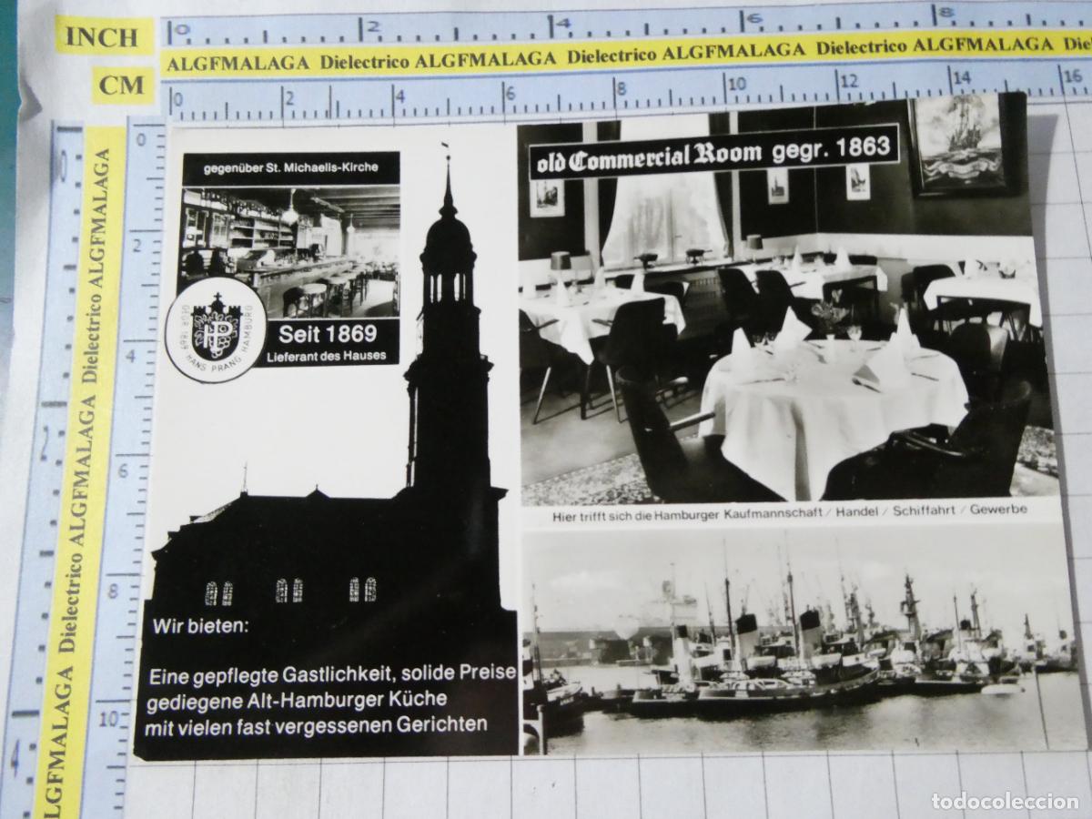 Postales: ANTIGUA POSTAL DE ALEMANIA. HAMBURGO HOTEL RESTAURANTE VINOTECA . 489
