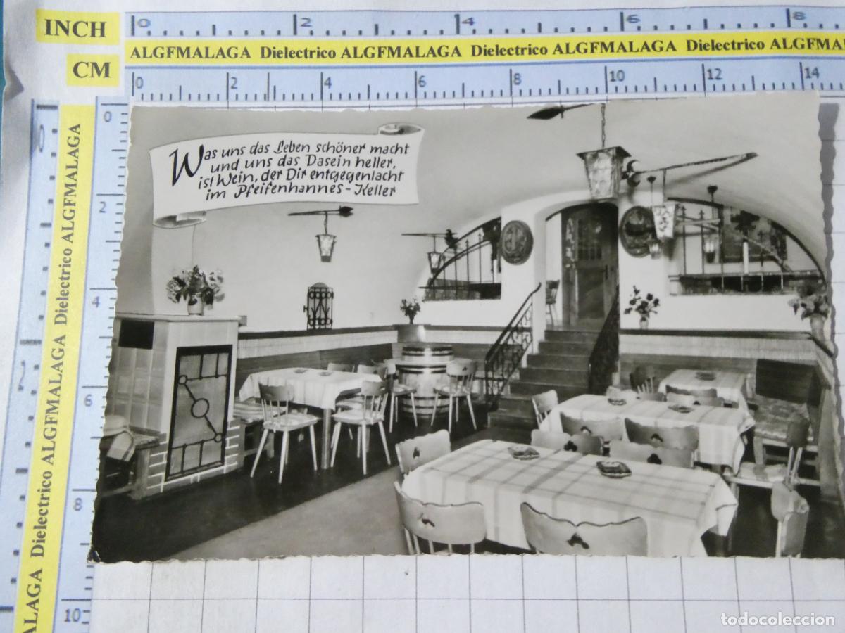 Postales: ANTIGUA POSTAL DE ALEMANIA. RESTAURANTE VINOTECA PFEIFENHANNES KELLER WINNINGEN. 491