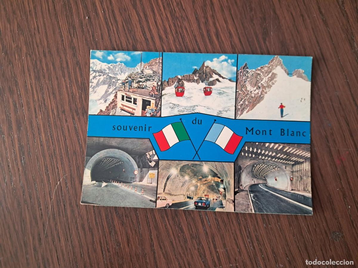 Postales: postal de Francia-Italia, diferentes vistas Mont Blanc.