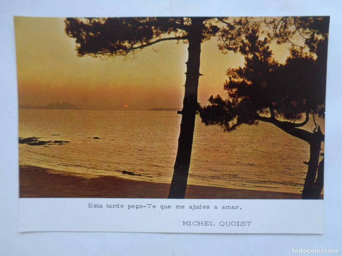 Postales: POSTAL DE ATARDECER EN CUCUJ&Aacute;ES ( PORTUGAL ) CON MENSAJE BONITO EN PORTUGUES. . A&Ntilde;OS 70