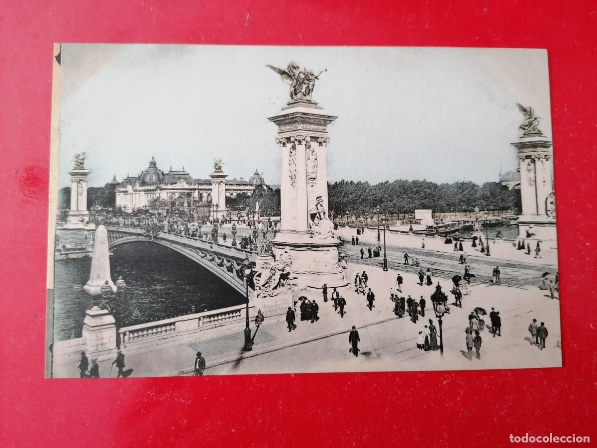 Postales: Tarjeta postal, 1900+, Francia, Puente de Alexander III