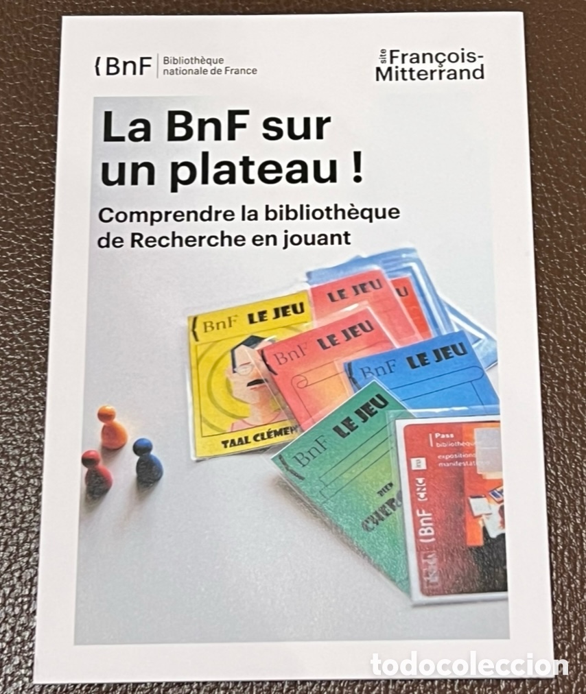 Postales: Postal. La BnF sur un Plateau! Bibliotheque Nationale de France. Fran&ccedil;ois Mitterrand. 2000&rsquo;.