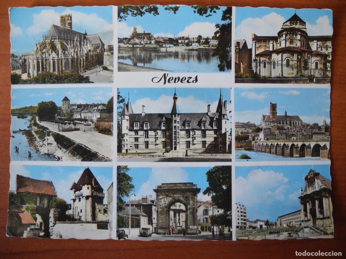 Postales: Nevers. Diferentes vistas. Circulada 1965
