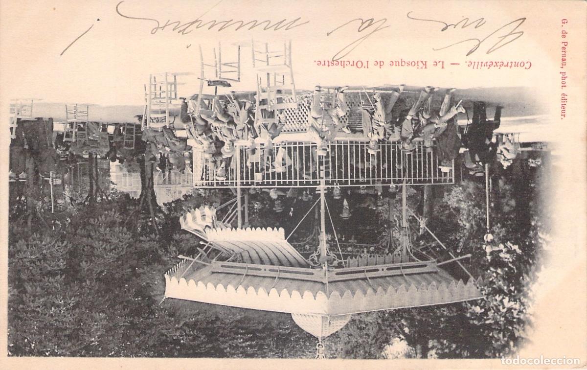 Postales: Postal de Contrex&eacute;ville, Kiosque de l'Orchestre, Francia