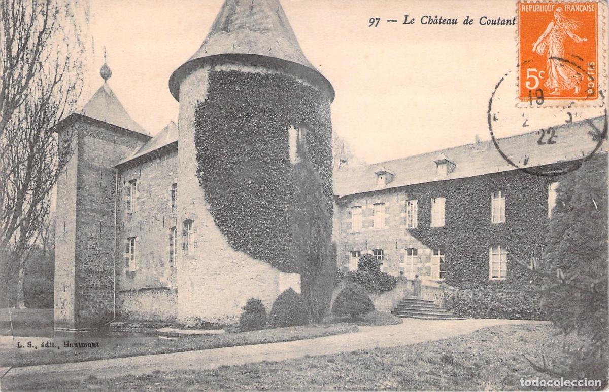 Postales: Postal del Castillo de Coutant en Francia