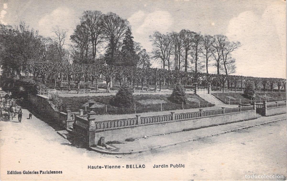 Postales: Postal de Bellac, Jard&iacute;n P&uacute;blico, Francia
