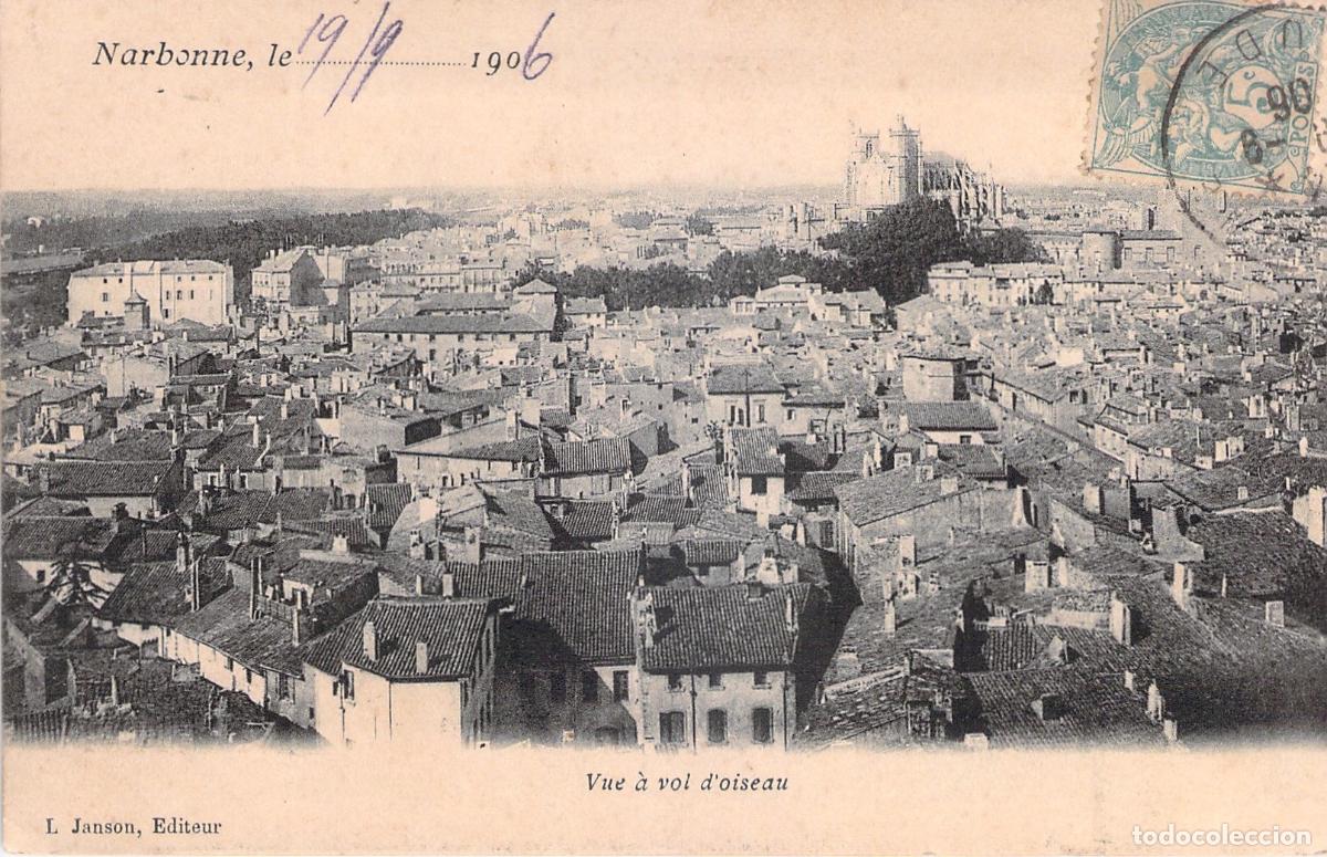Postales: Postal de Narbonne vista a&eacute;rea de la ciudad francesa