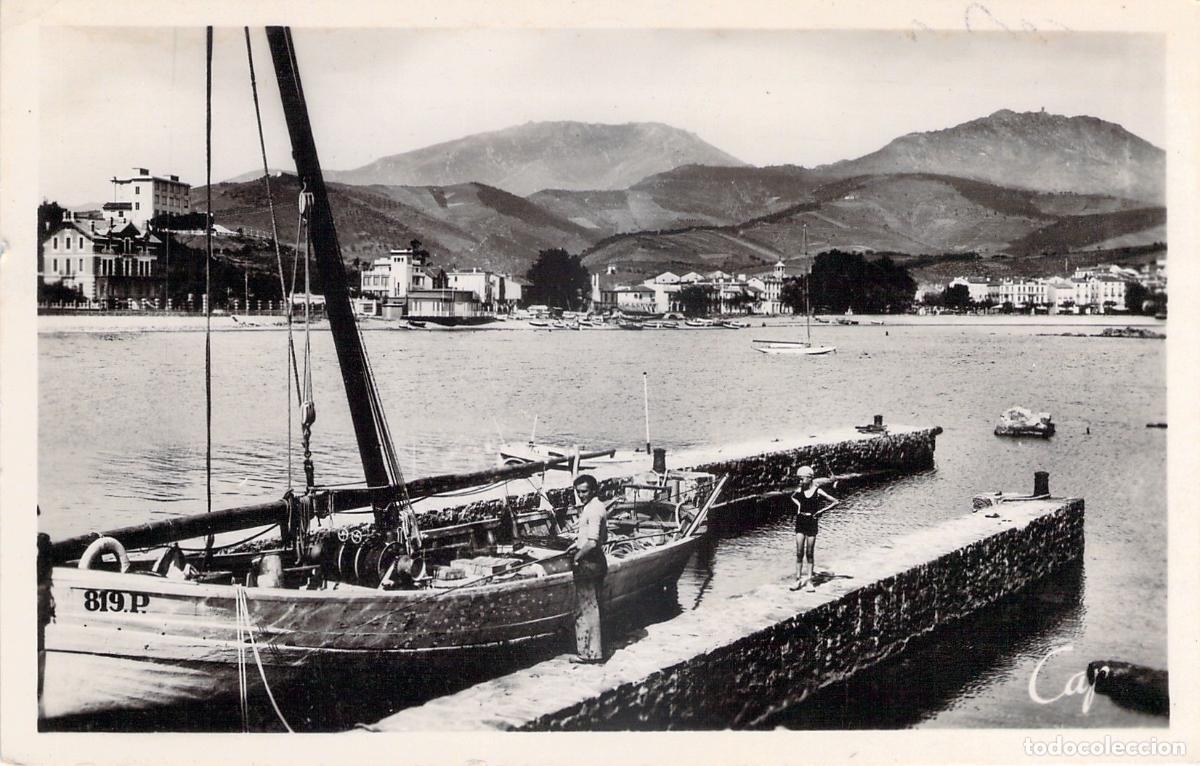 Postales: Postal de Banyuls-sur-Mer Francia vista hacia el Miramar y el Casino