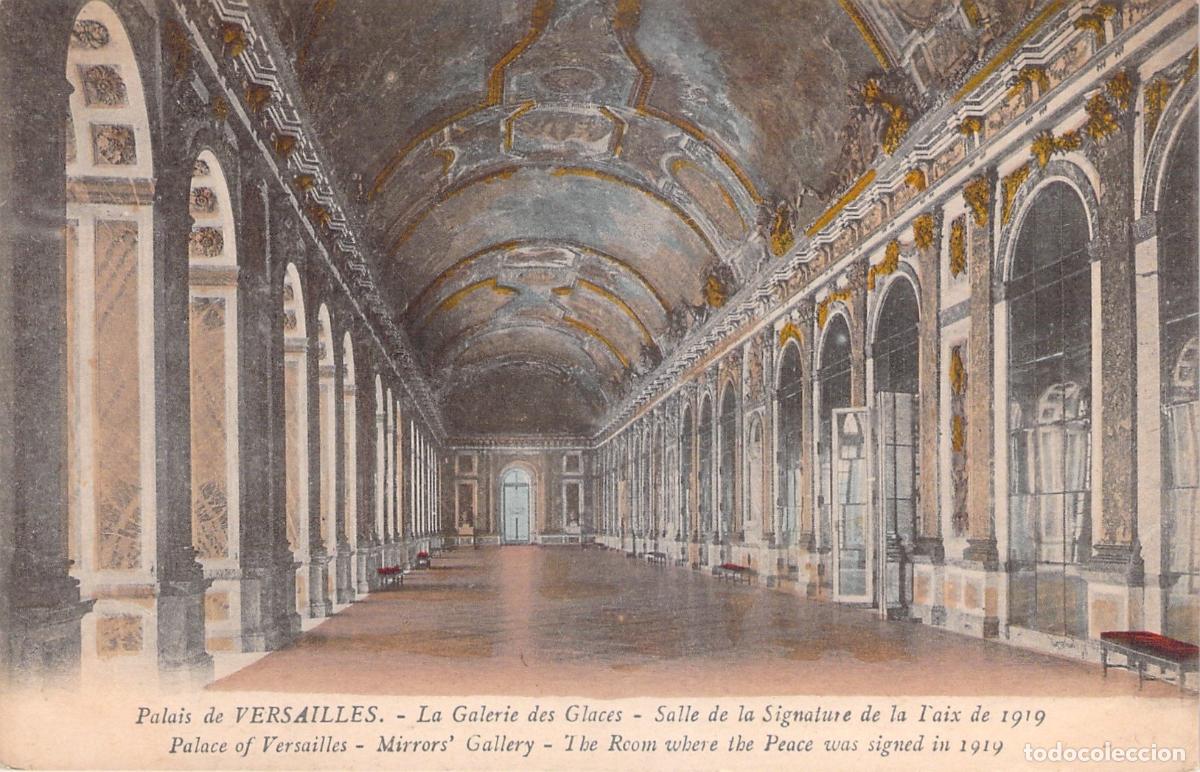 Postales: Postal del Palacio de Versalles Galer&iacute;a de los Espejos