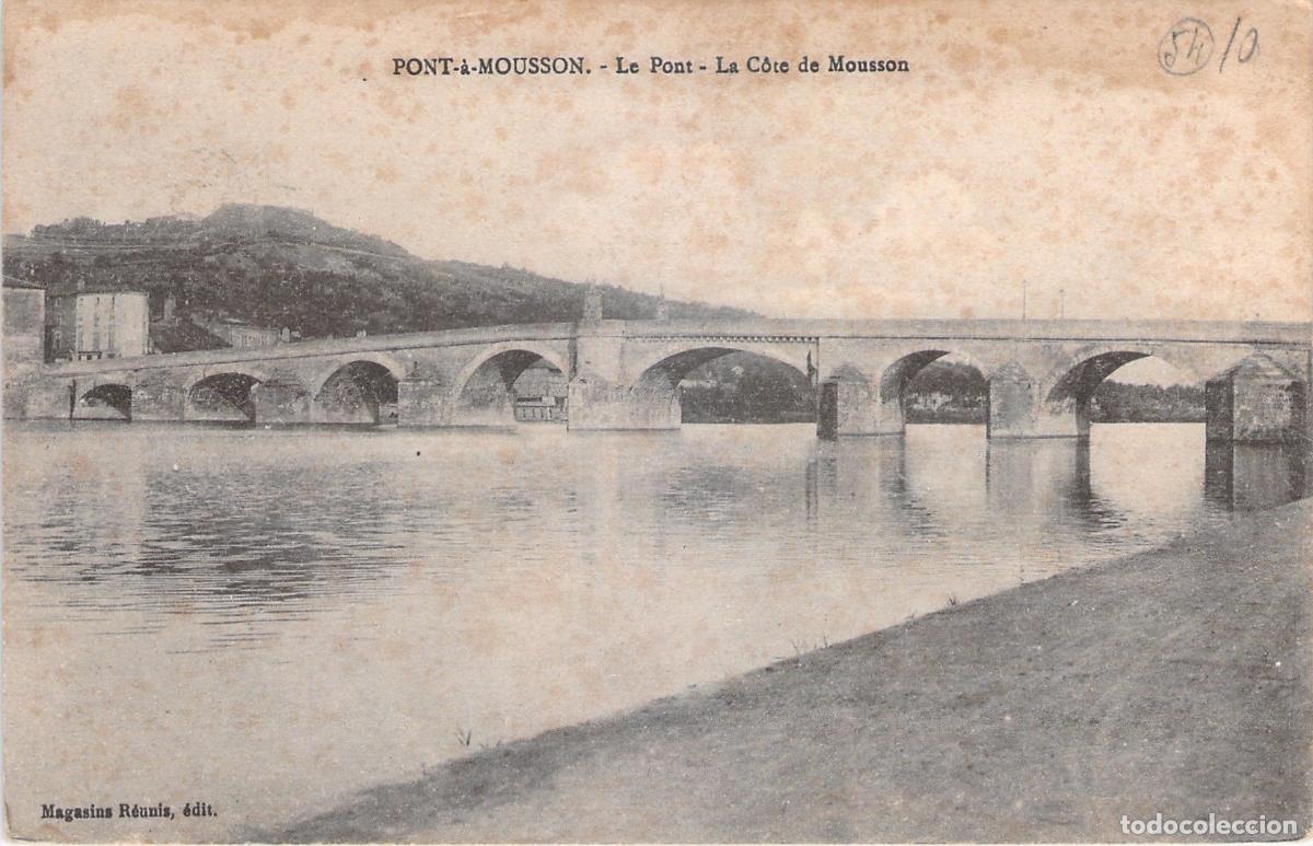 Postales: Postal de Pont-a-Mousson Francia con vista al puente