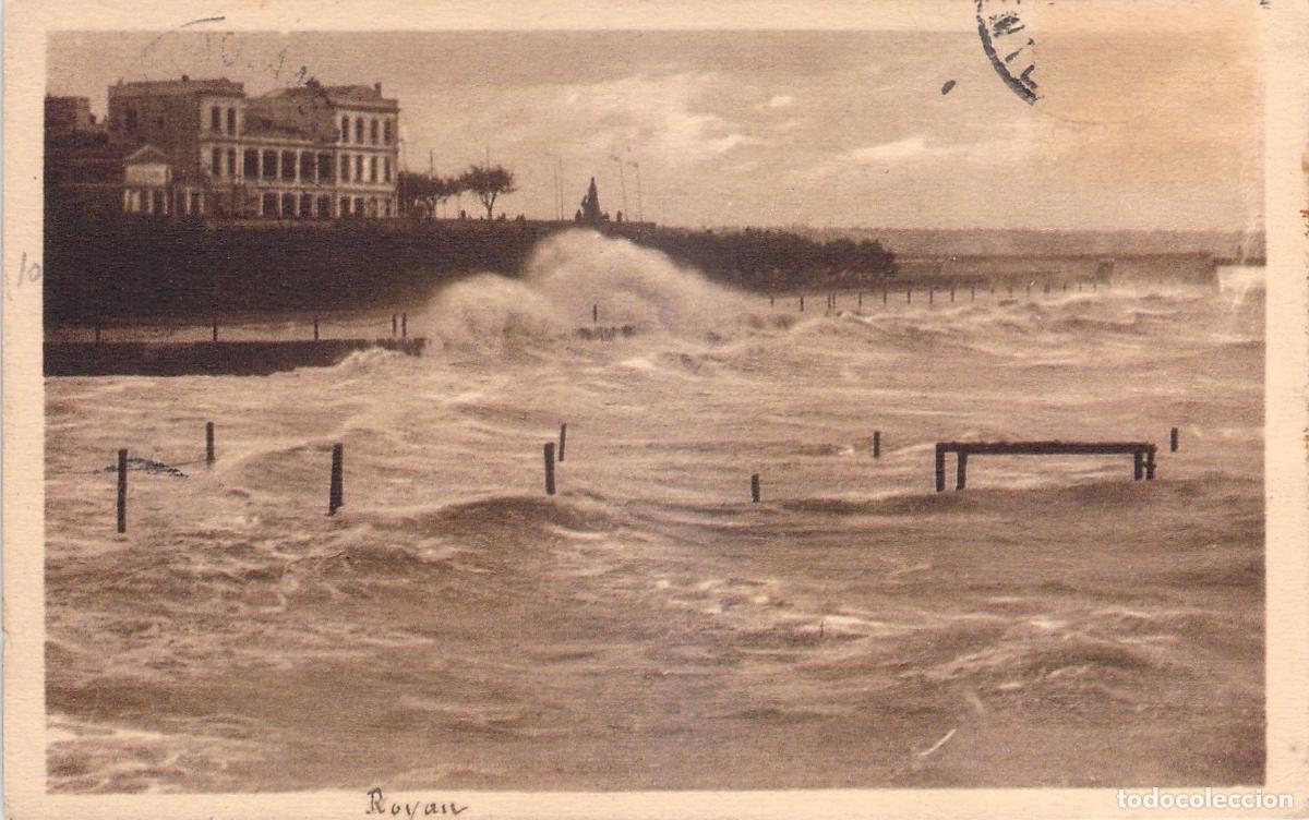 Postales: Postal de Royan, vista de mar agitado en Foncillon