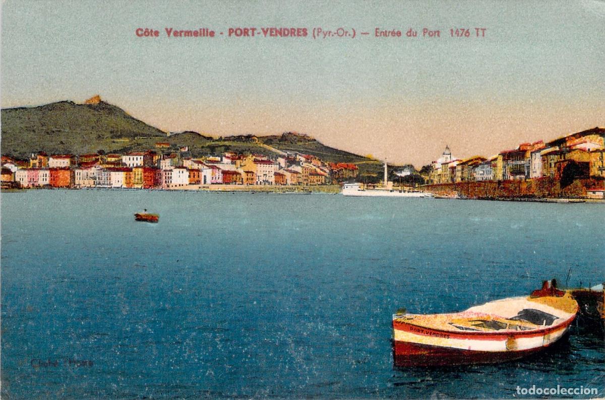 Postales: Postal de la entrada al puerto de Port-Vendres en Francia