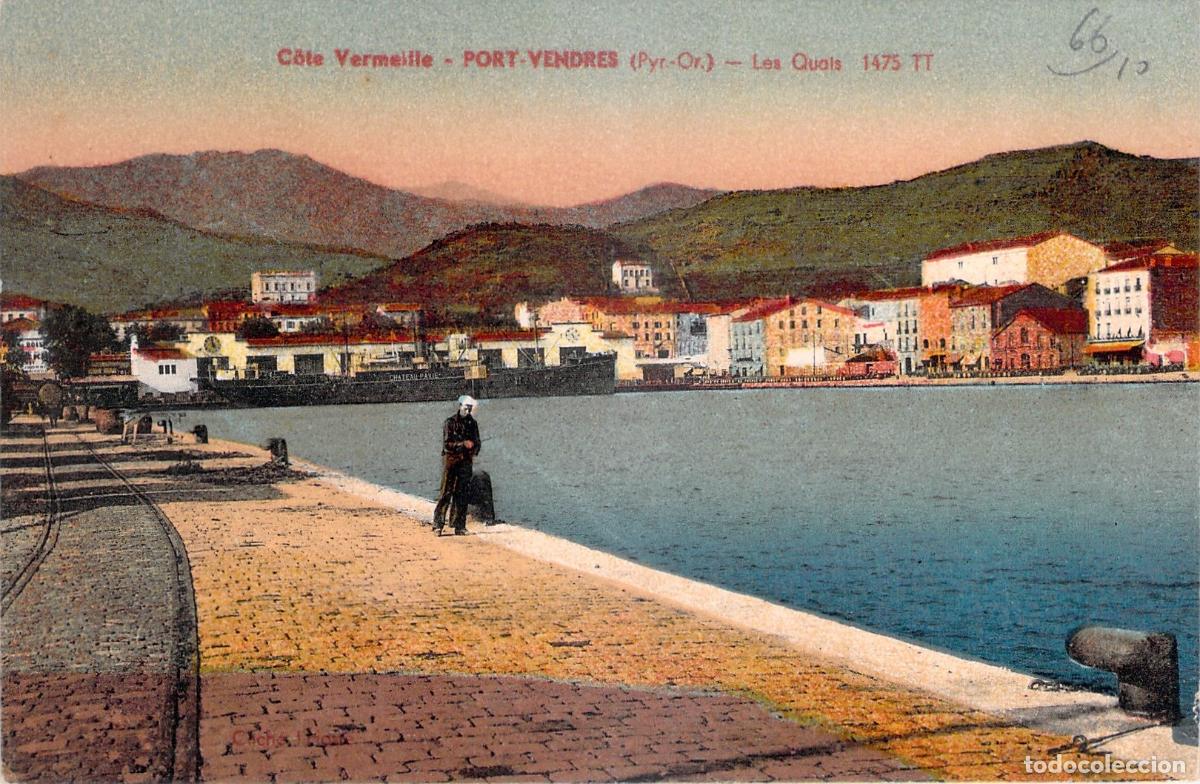 Postales: Postal de los muelles de Port-Vendres, Francia