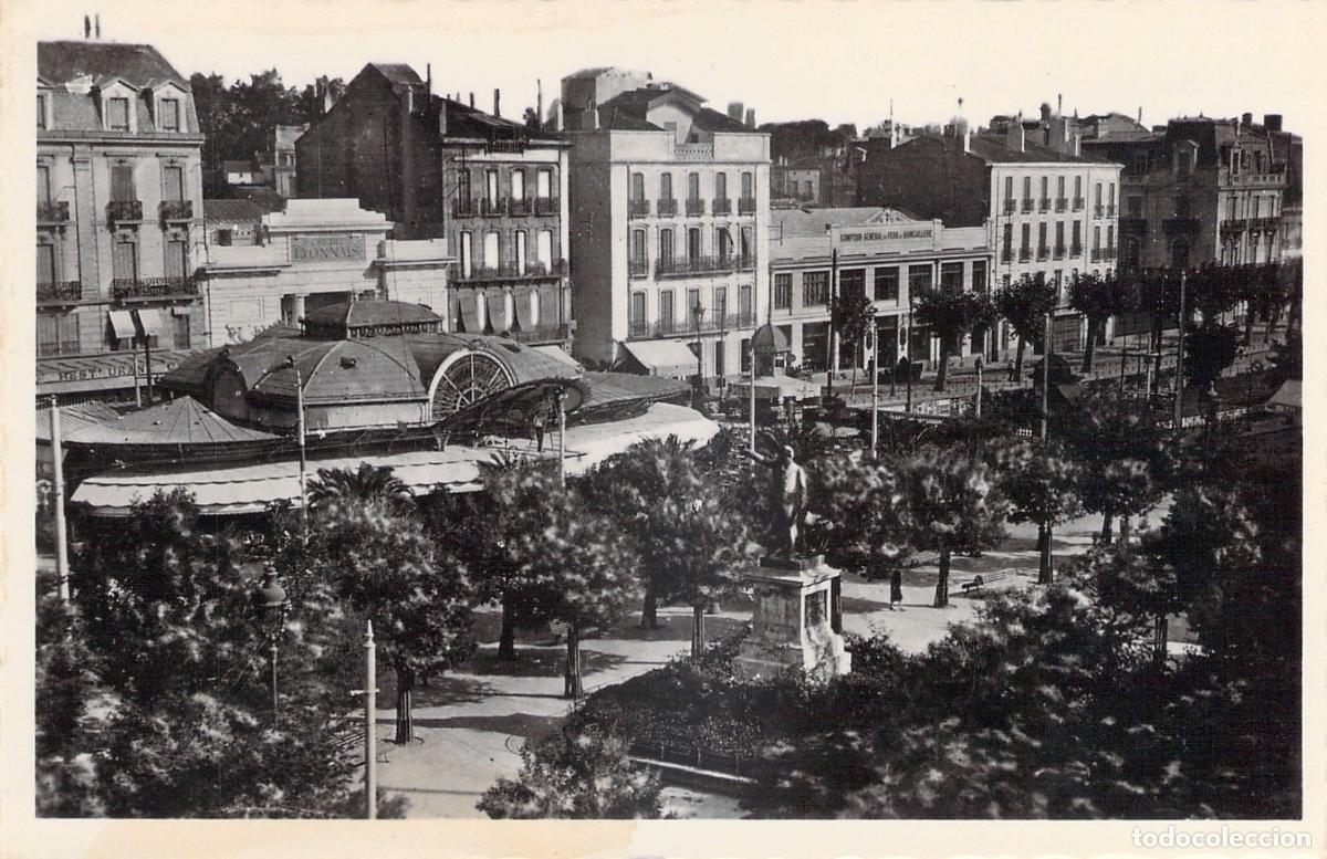 Postales: Postal de Place Arago en Perpignan Francia