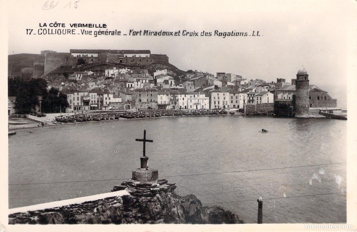 Postales: Postal de Collioure Francia Vista General del Puerto