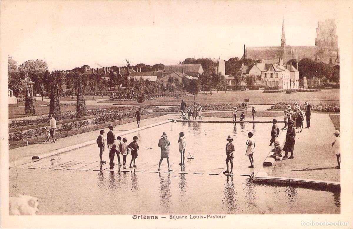 Postales: Postal de Square Louis-Pasteur en Orleans Francia
