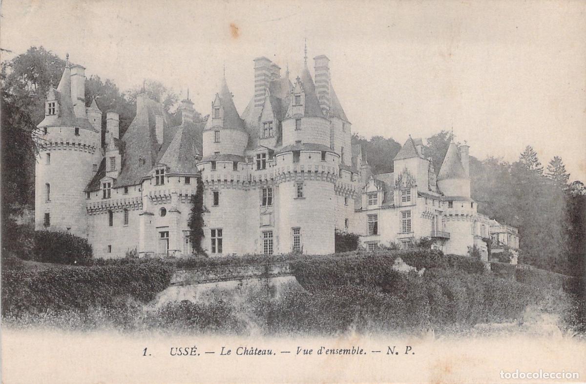 Postales: Postal del Castillo de Uss&eacute; en Francia