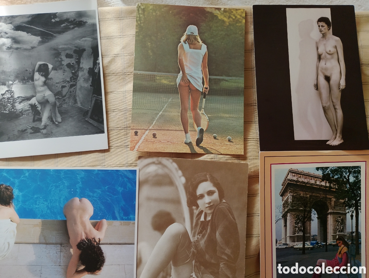 Postales: 6 Postales de fotograf&iacute;as &rdquo;curiosas&rdquo;, del erotismo femenino; por los Maestros de la fotograf&iacute;a.