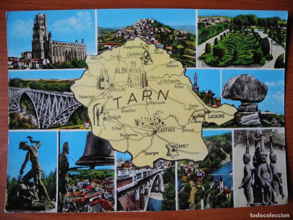 Postales: Albi. Diferentes vistas. Francia. Circulada 1965