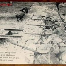 Postales: ANTIGUA POSTAL DE LA CAMPAÑA DEL RIF - 1921 . OCUPACION DE ZELUAN, TRINCHERA QUE HICIERON LOS MOROS . Lote 26011977