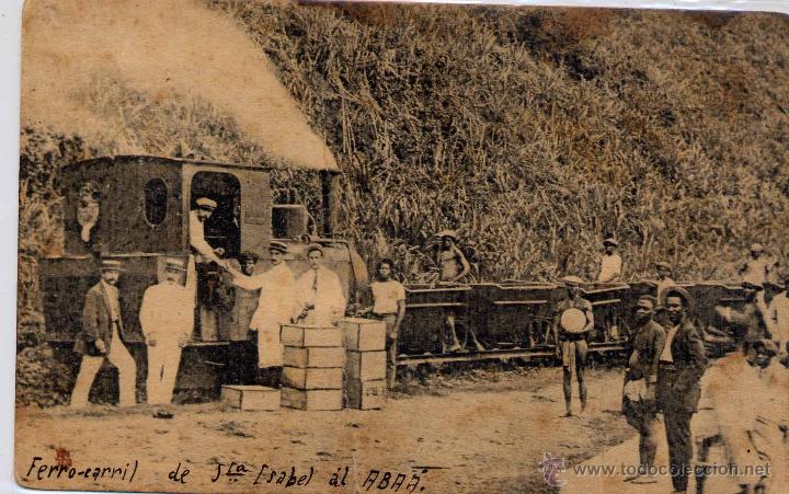 Postales: FERROCARRIL DE SANTA ISABEL AL ABA&Aacute; - Foto 1