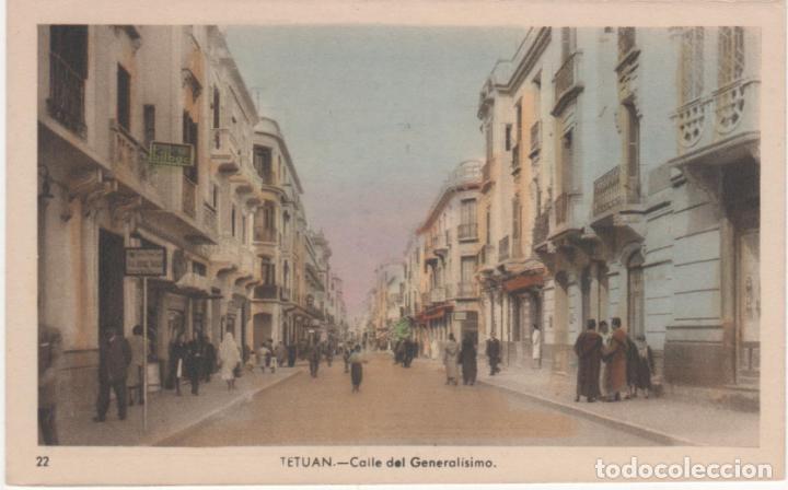 Postales: TETUAN.- Calle del General&iacute;simo - Foto 1