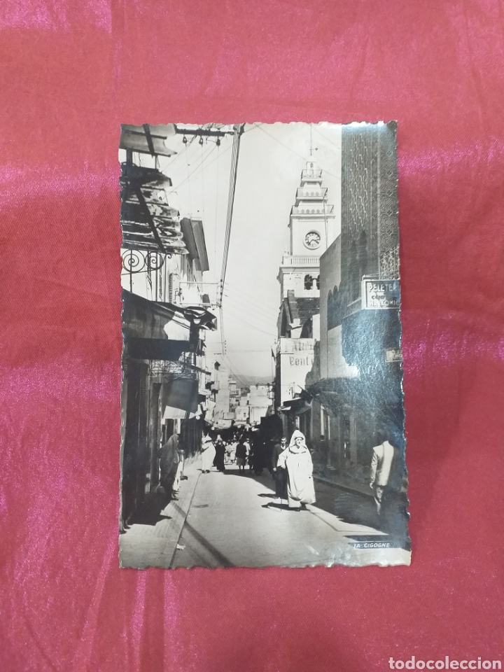 Postales: TANGER Protectorado - Calle del Siaghines - sin circular - Foto 1