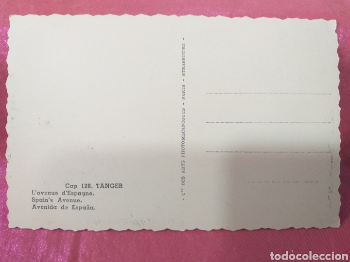 Postales: TANGER Protectorado - Avenida de Espa&ntilde;a - sin circular - Foto 2