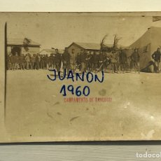 Postales: CAMPAMENTO DE KANDUSSI, MELILLA.. POSTAL FOTOGRAFÍCA. GUERRA DE ÁFRICA… (H.1920?). Lote 296562678