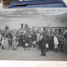 Postales: POSTAL FOTOGRAFICA INAUGURACION CABLE AEREO DEPOSITO. SAN JUAN DE LAS MINAS. BATALLON SEGORBE. 1911