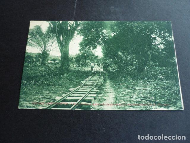 Postales: GUINEA CONTINENTAL LINEA FERREA EN MITAD DE LA SELVA - Foto 1