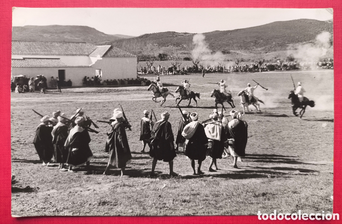 Cartes Postales: TETUAN CORRIDA DE P&Oacute;LVORA POSTAL FOTOGR&Aacute;FICA FOTOGRAF&Iacute;A GARC&Iacute;A CORT&Eacute;S 1960