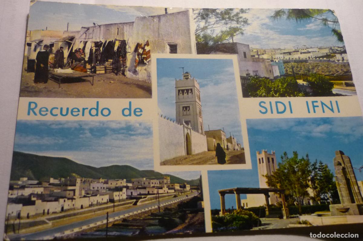 Postales: postal sidi ifni div, aspectos circulada &iexcl;&iexcl;SELLO ARRANCADO&iexcl;&iexcl;
