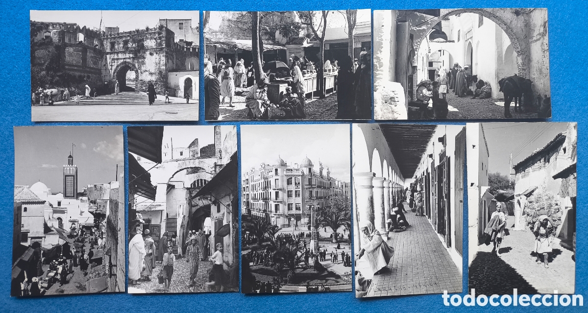 Postales: TETUAN POSTAL FOTOGR&Aacute;FICA ANIMADA LOTE 8 FOTOGRAF&Iacute;A MARRUECOS PROTECTORADO ESPA&Ntilde;OL C. 1950