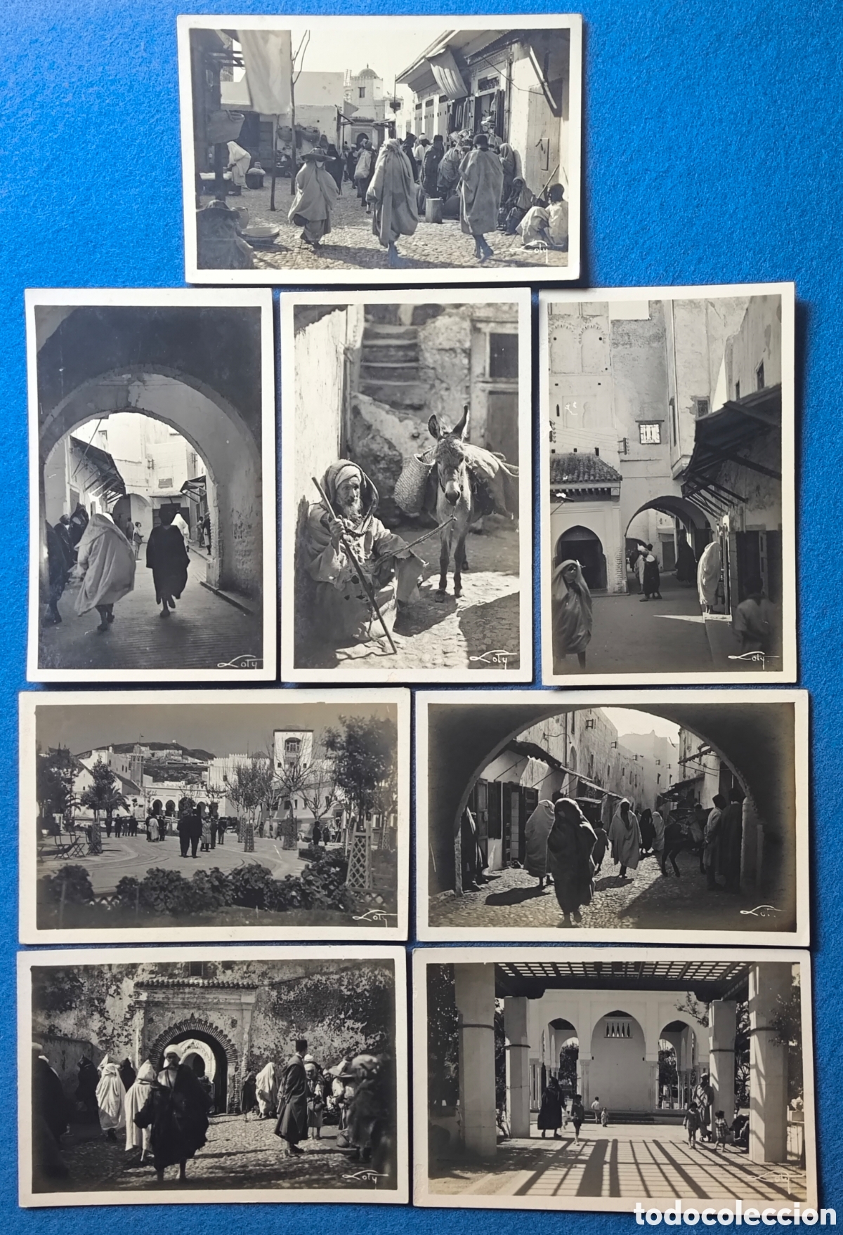 Postales: TETUAN POSTAL FOTOGR&Aacute;FICA ANIMADA LOTE 8 FOTOGRAF&Iacute;A MARRUECOS PROTECTORADO ESPA&Ntilde;OL C. 1950