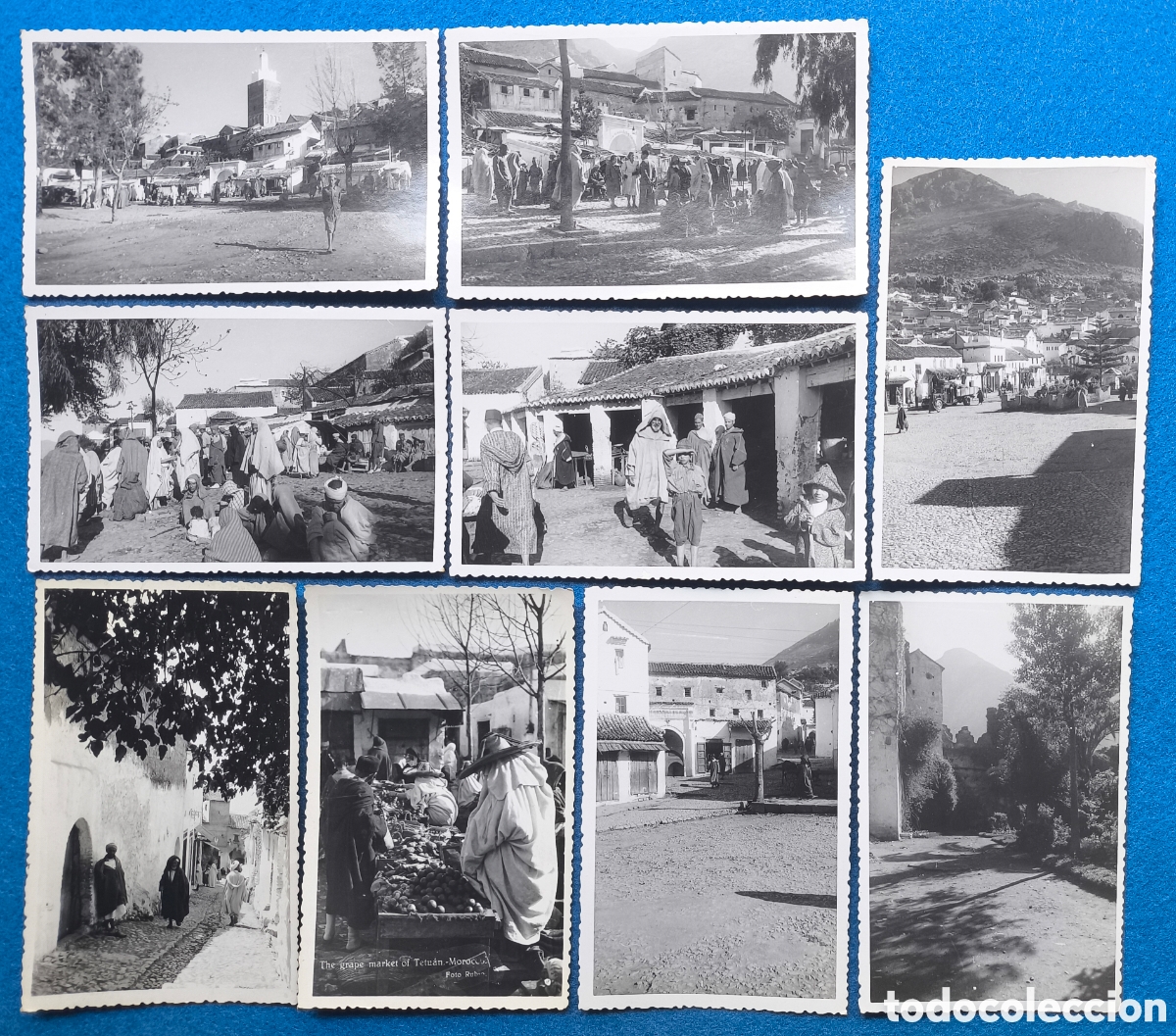 Postales: TETUAN POSTAL FOTOGR&Aacute;FICA ANIMADA LOTE 9 FOTOGRAF&Iacute;A MARRUECOS PROTECTORADO ESPA&Ntilde;OL C. 1950