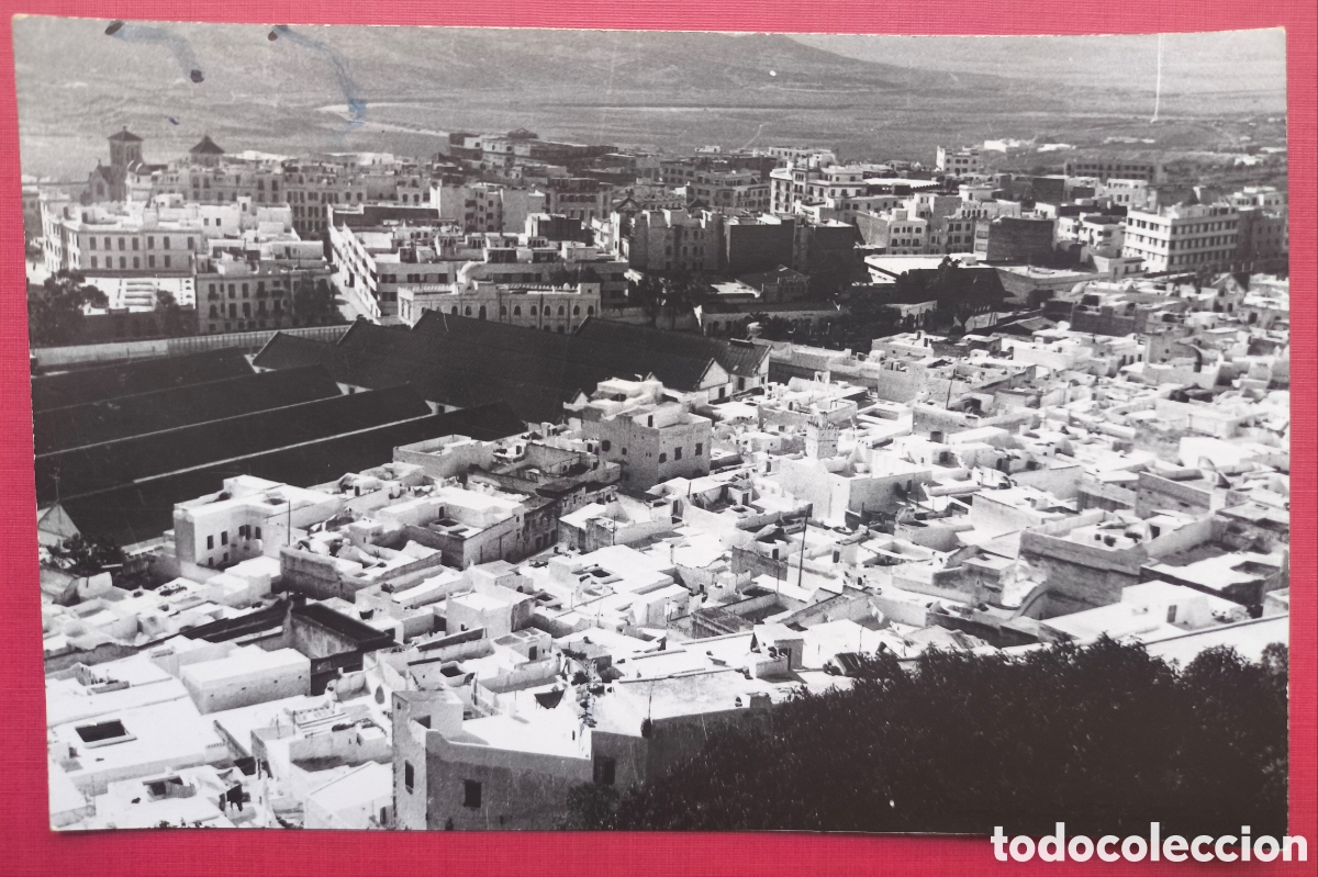 Postales: TETUAN VISTA PARCIAL POSTAL FOTOGRAF&Iacute;A GARC&Iacute;A - CORT&Eacute;S C. 1950