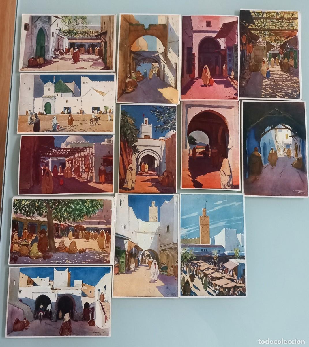 Postales: 13 Tarjetas postales de Marruecos de Mariano BERTUCHI.