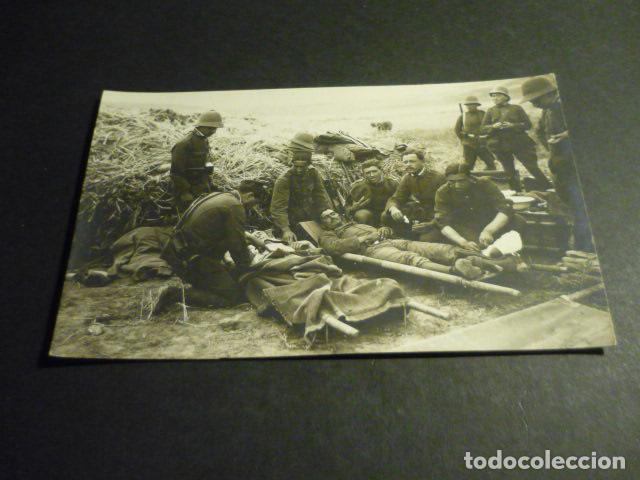 Postales: GUERRA DE MARRUECOS DECADA 1910 POSTAL FOTOGRAFICA MILITARES ESPA&Ntilde;OLES HERIDOS